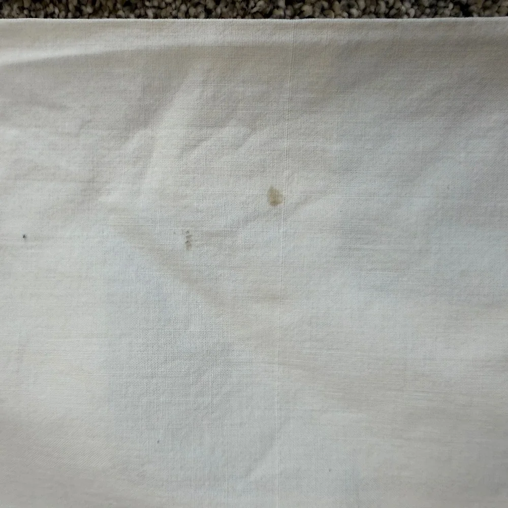 Vintage Hand Embroidered Pillowcase Set Lambs Roses Crochet Trim Cottagecore 2pc